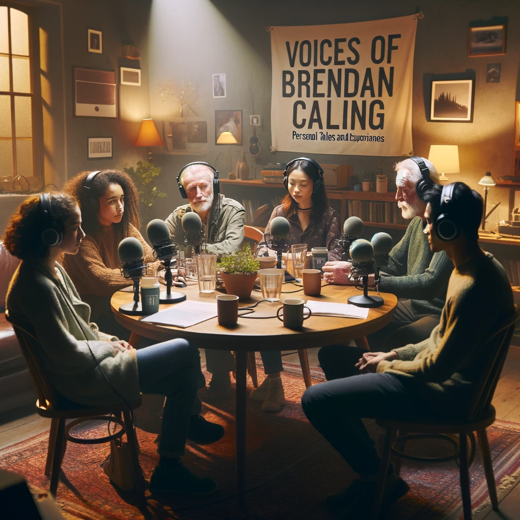 Diverse Voices Unite: Sharing Personal Journeys in 'Voices of Brendan Calling'.